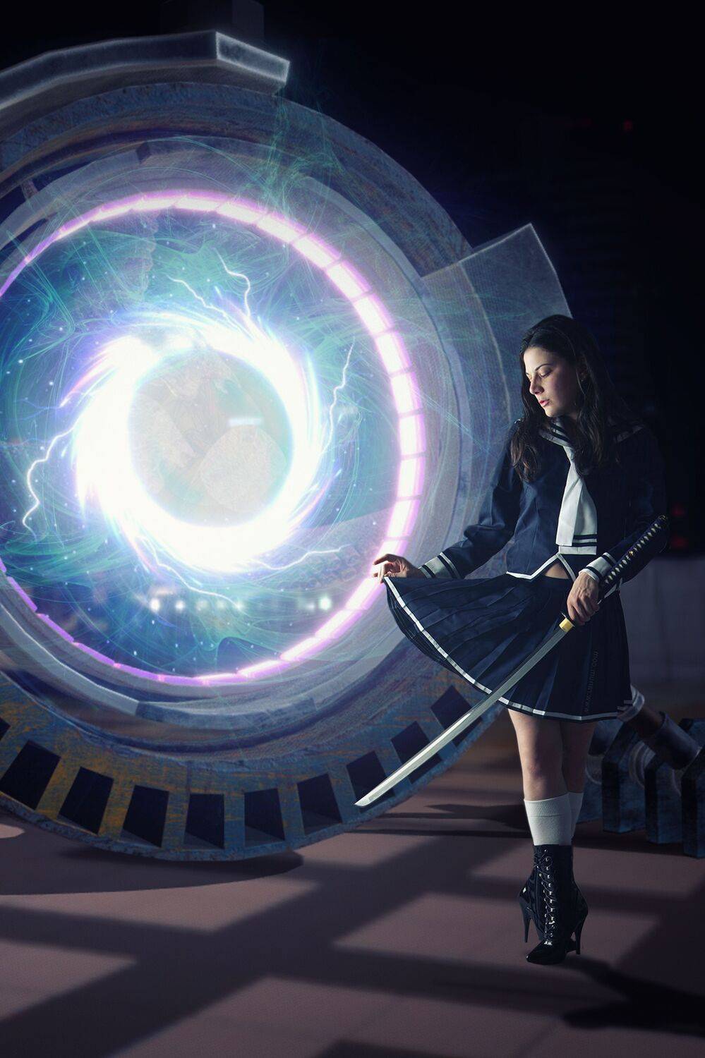 портал, девушка, Sergii Vidov