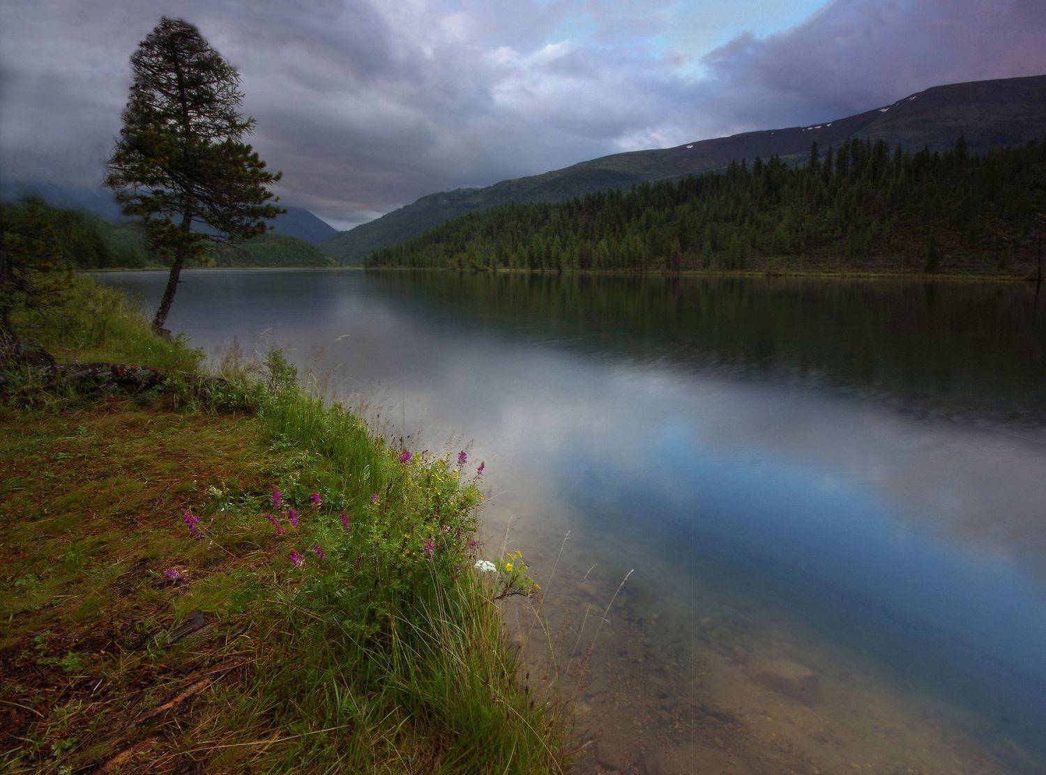 алтай, горы, озеро, кок-кёль, вода, Чичкин Валерий