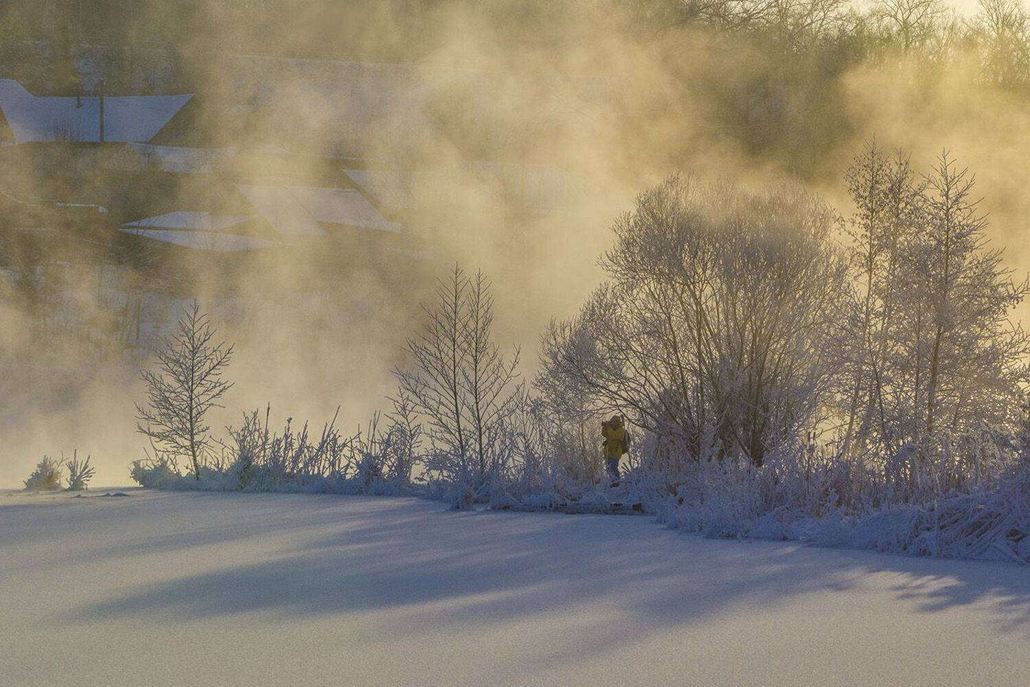 зима, январь, глухозимье, косая гора, озеро горячка, Михаил Агеев