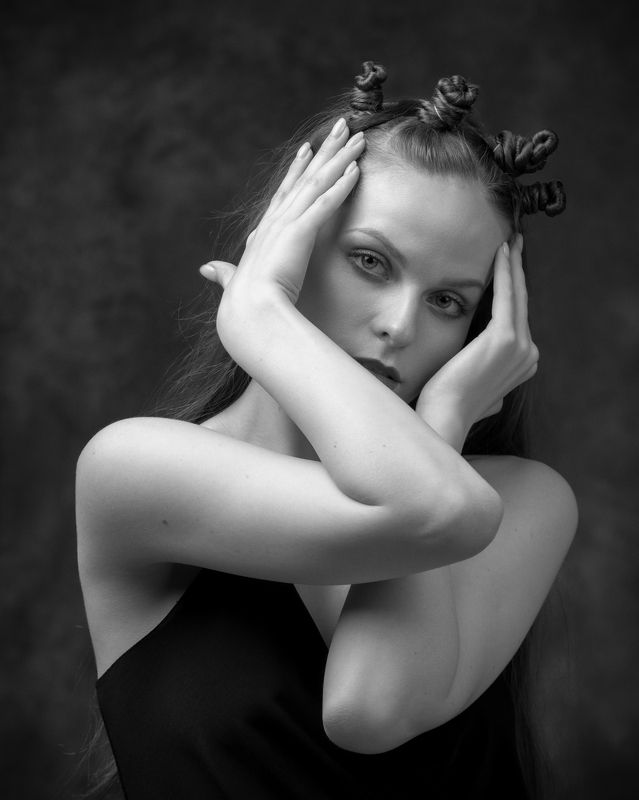 студийный портрет, красивая девушка, женский портрет, концептуальное Алиса фото превью