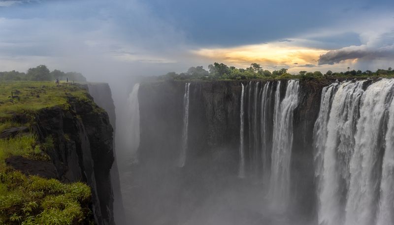 victoria falls, africa, zimbabwe, falls, waterfalls, landscape, nature Victoria Falls from the Zimbabwe side фото превью