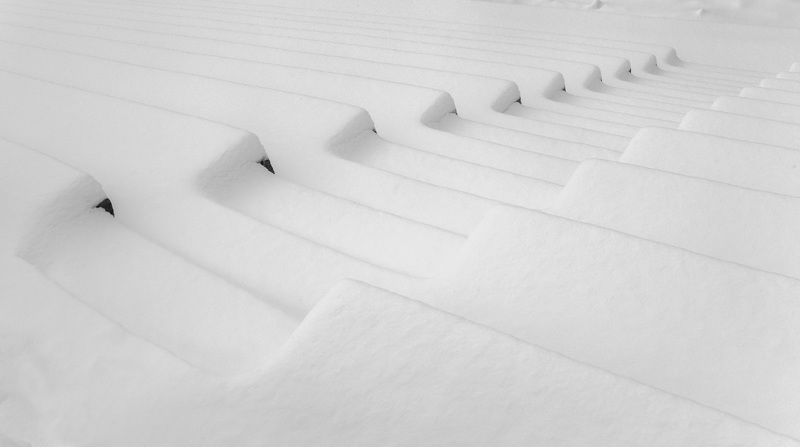 ступени, лестница, город, зима, снег Ступени фото превью