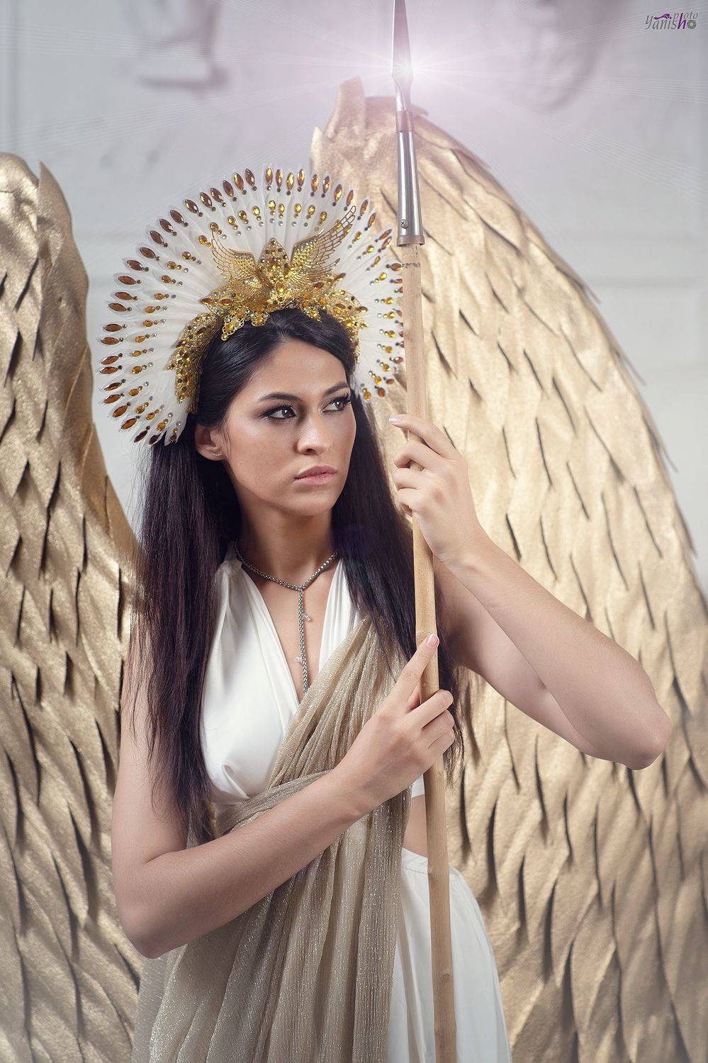 портрет, девушки, арт, крылья, миф, Медуза Горогона, Греция, античность, сказка, сказочное фото, брюнетка, модель, Ермакова Янина