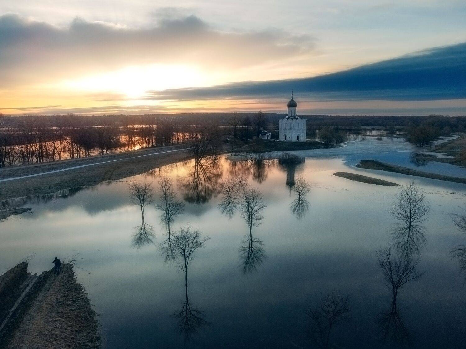 Боголюбово, Покрова на Нелли, природа, пейзаж, церковь, Владимирская область, пейзаж, Мартыненко Дмитрий