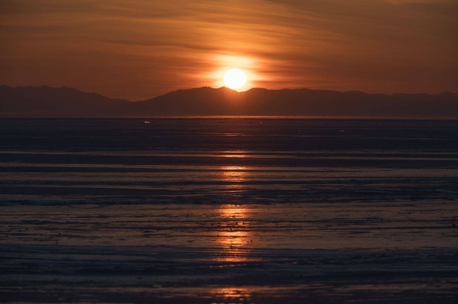 baikal, ice, cold, frozen, sunset, landscape, nature, mountains, winter, sunlight,, Бугримов Егор