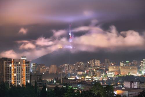 Misty night