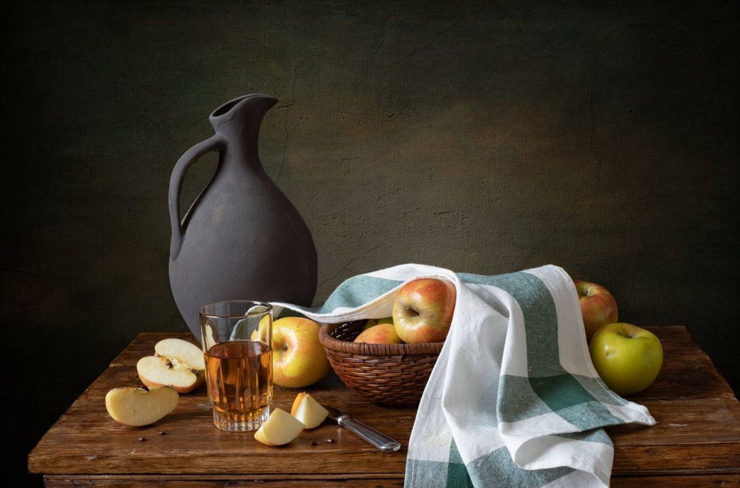 натюрморт, фрукты, яблоки, Оля