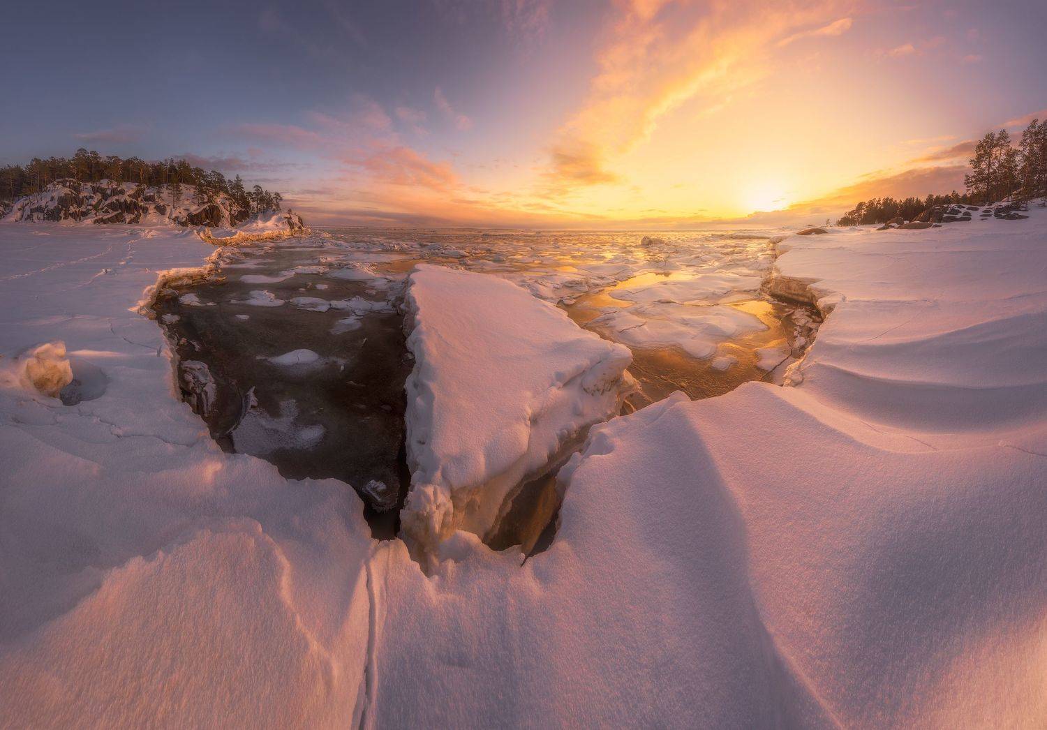 архангельская область, кий-остров, весна, лёд, север, онега, Михаил Карпов