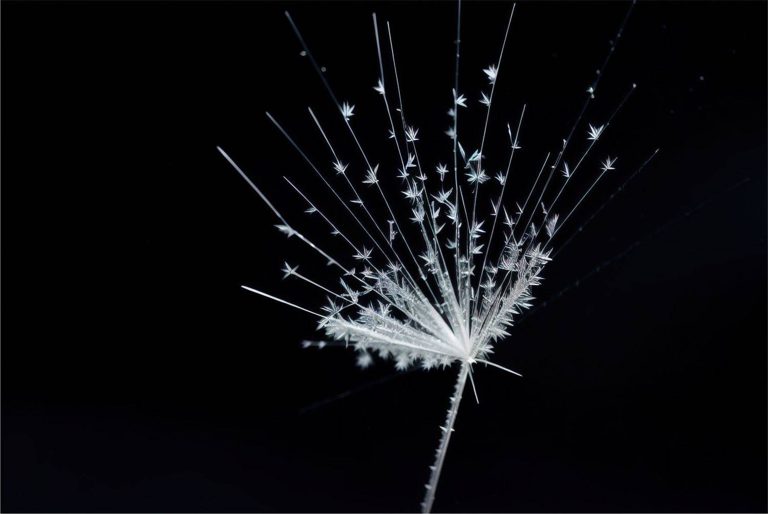 макро, льдинки, стебель, мороз, лед, снежинки, Yiu Dmitriy