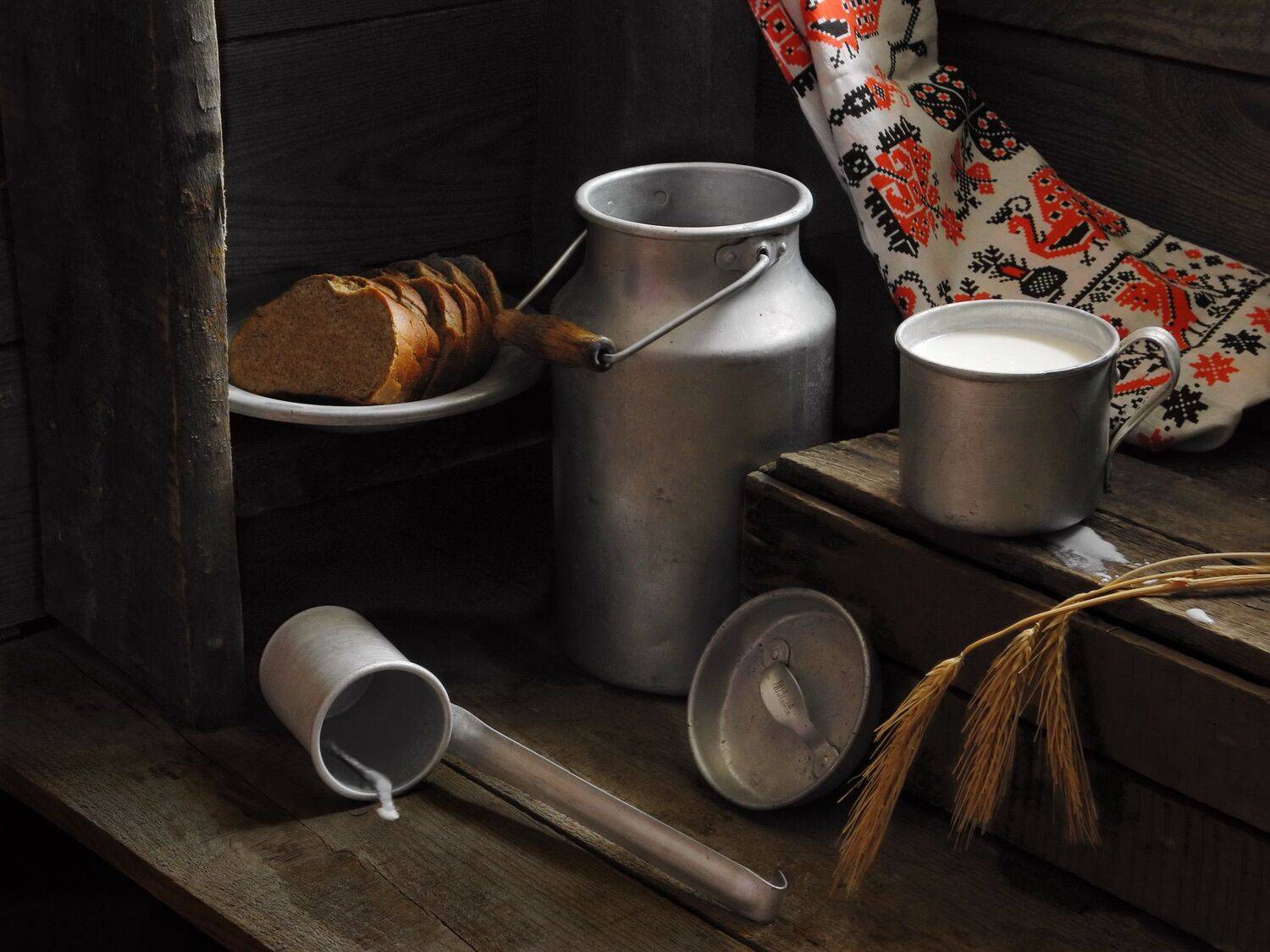 молоко, сливки, кефир, ряженка, история, бидон, кружка,, Сергей Фунтовой