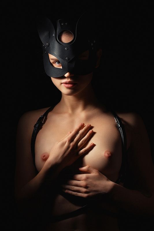 портрет девушка Маска фото превью