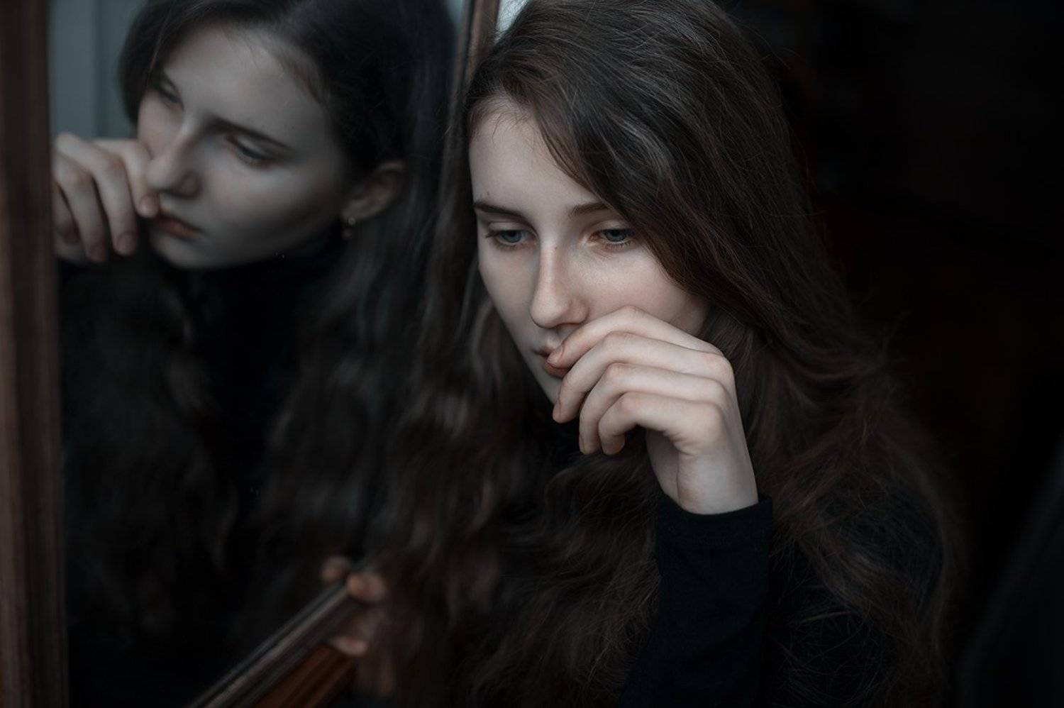 35 мм, 35мм, D700, Girl, Nikon, Portrait, Девушка, Зеркало, Настроение, Портрет, Портрет девушки, Портфолио, Сигма 35мм, Келина Ирина