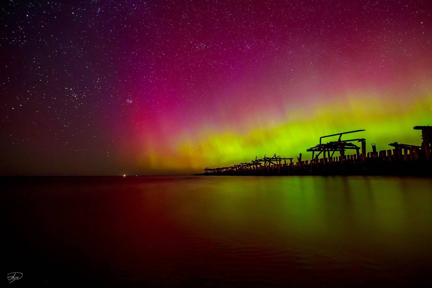 Baltic Sea, light, Lithuania, northern, Old pier, Reflexion, Sventoji, Руслан Болгов (Axe)