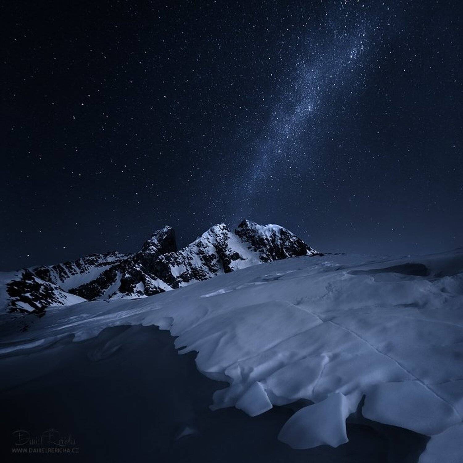 Dolomiten, Dolomites, Dolomiti, Italia, Italien, Italy, Milky way, Mountains, Night, Passo, Passo Giau, Roks, Sky, Snow, Stars, Winter, Daniel Řeřicha