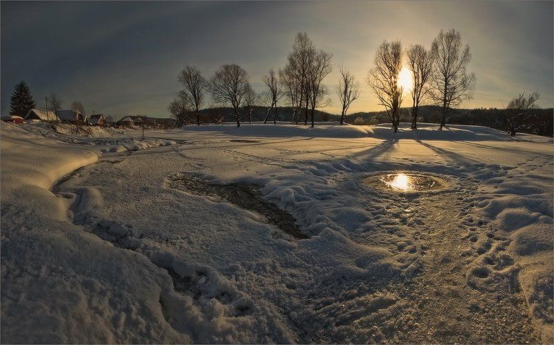Зимние виды Проталины ... фото превью