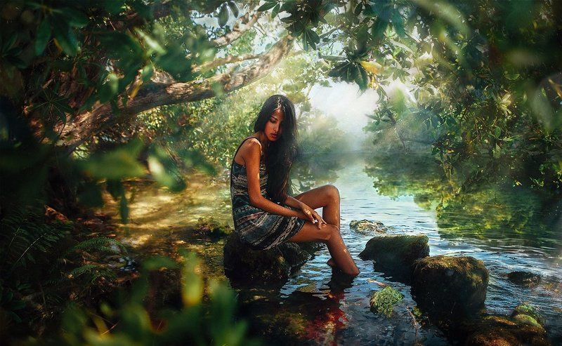 #mexico #girl # Дмитрий Рогожкин # Портрет # Сказка # Фантастик # взгляд #magic атмосфера портрет атмосфера взгля #Portrait сказка фантастическая девушка магия портрету Пакахонтос фото превью