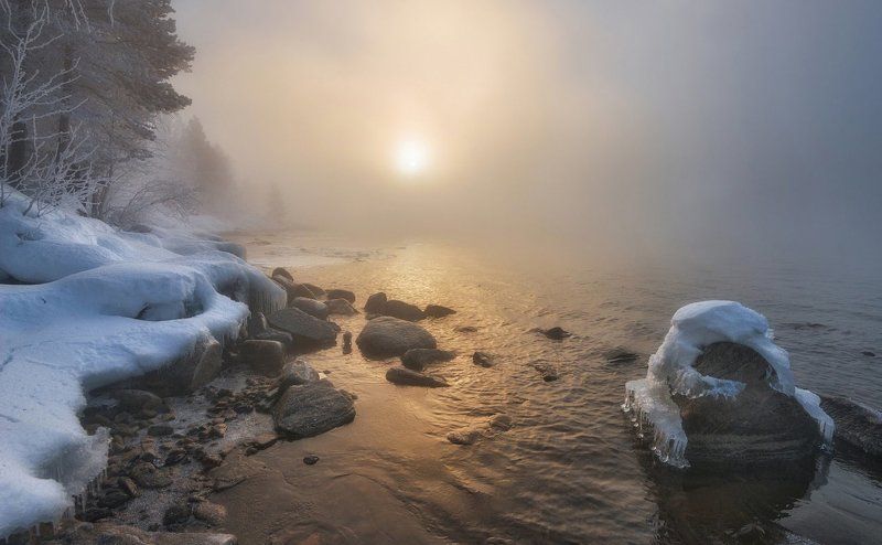 имандра, кольский полуостров Прогулка по сказочному берегу. фото превью