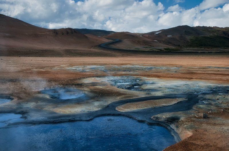 iceland, myvatn, namafjall hverir, northern steam fields, исландия Namafjall Hverir фото превью