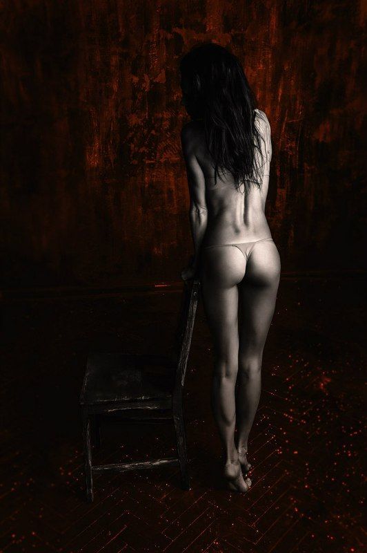 Beautiful, Beauty, Black & white, Bw, Color, Emotion, Girl, Light, Model, Moscow, Nikon, People, Portrait, Red, Room, Studio Red room фото превью