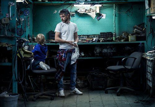 В мастерской