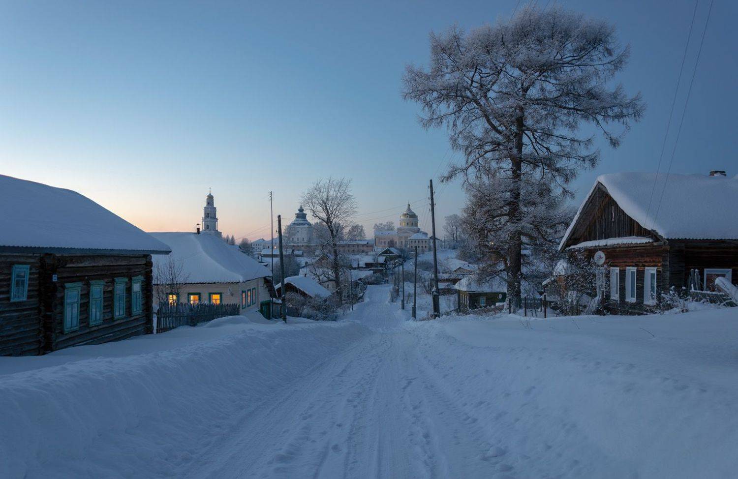 зима январь сумерки крещение, Архипкин Александр