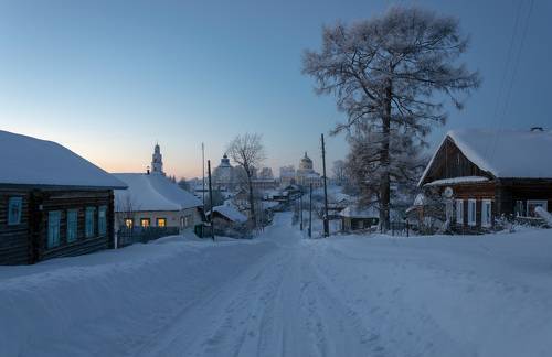 На Крещенские морозы в селе Великорецкое.