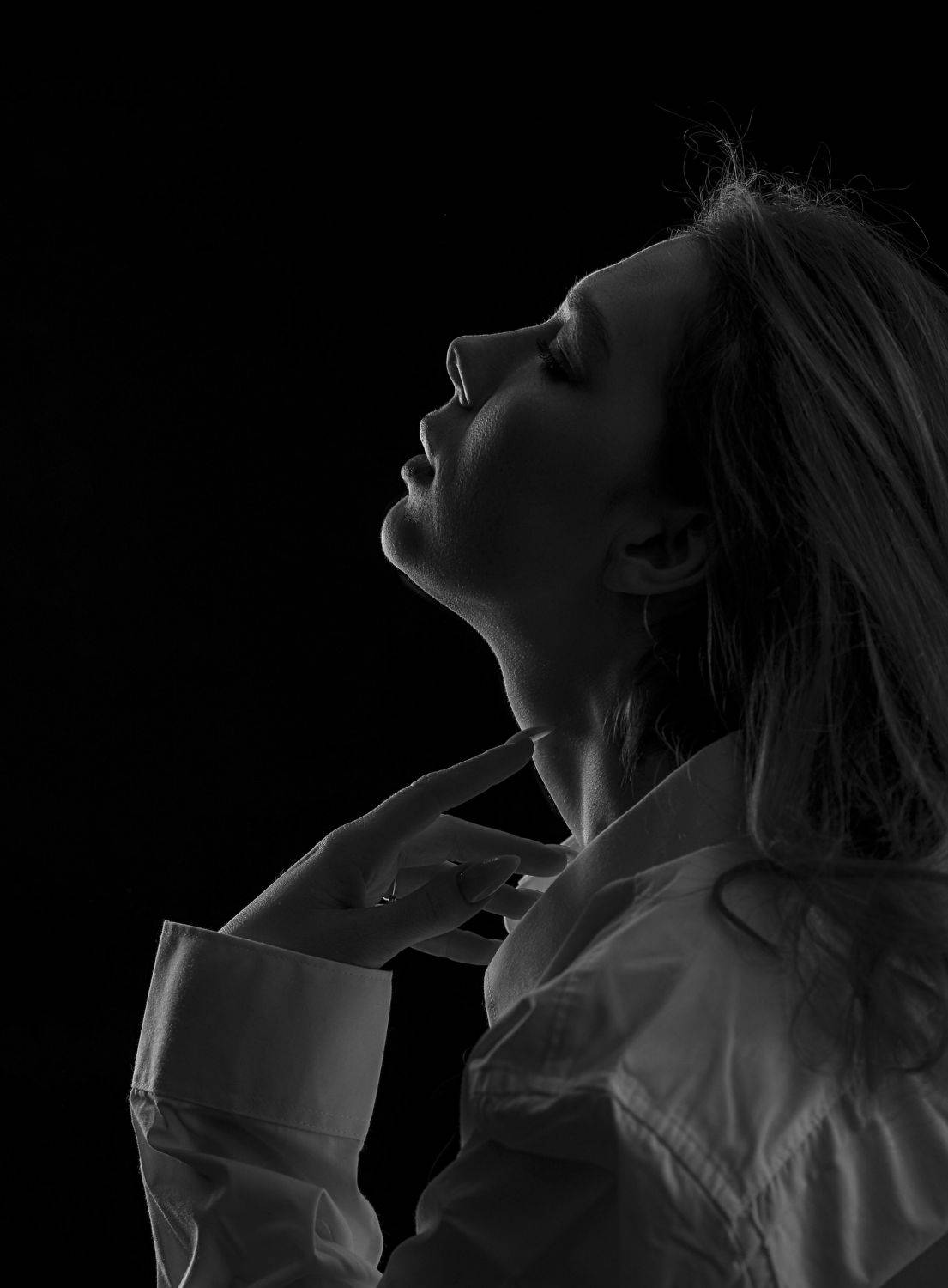 девушка. портрет. красота. профиль. ночь, Урасов Олег