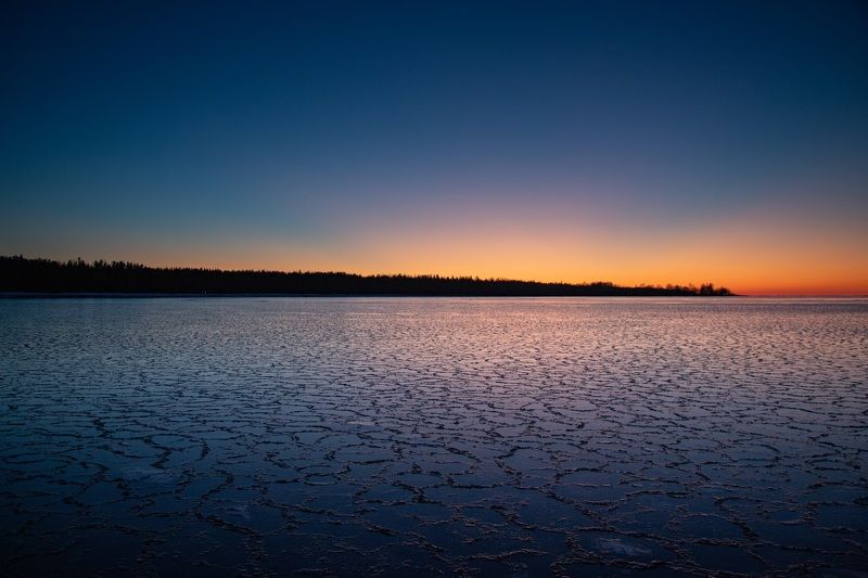 После заката. Финский залив. фото превью