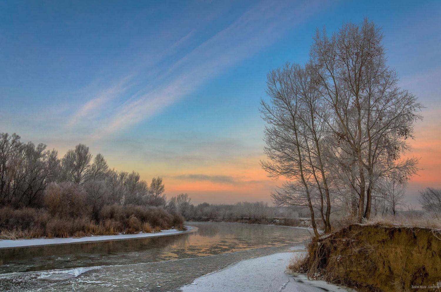 зима, урал, орск, утро, рассвет, оренбургская область, Vasilyev Andrey