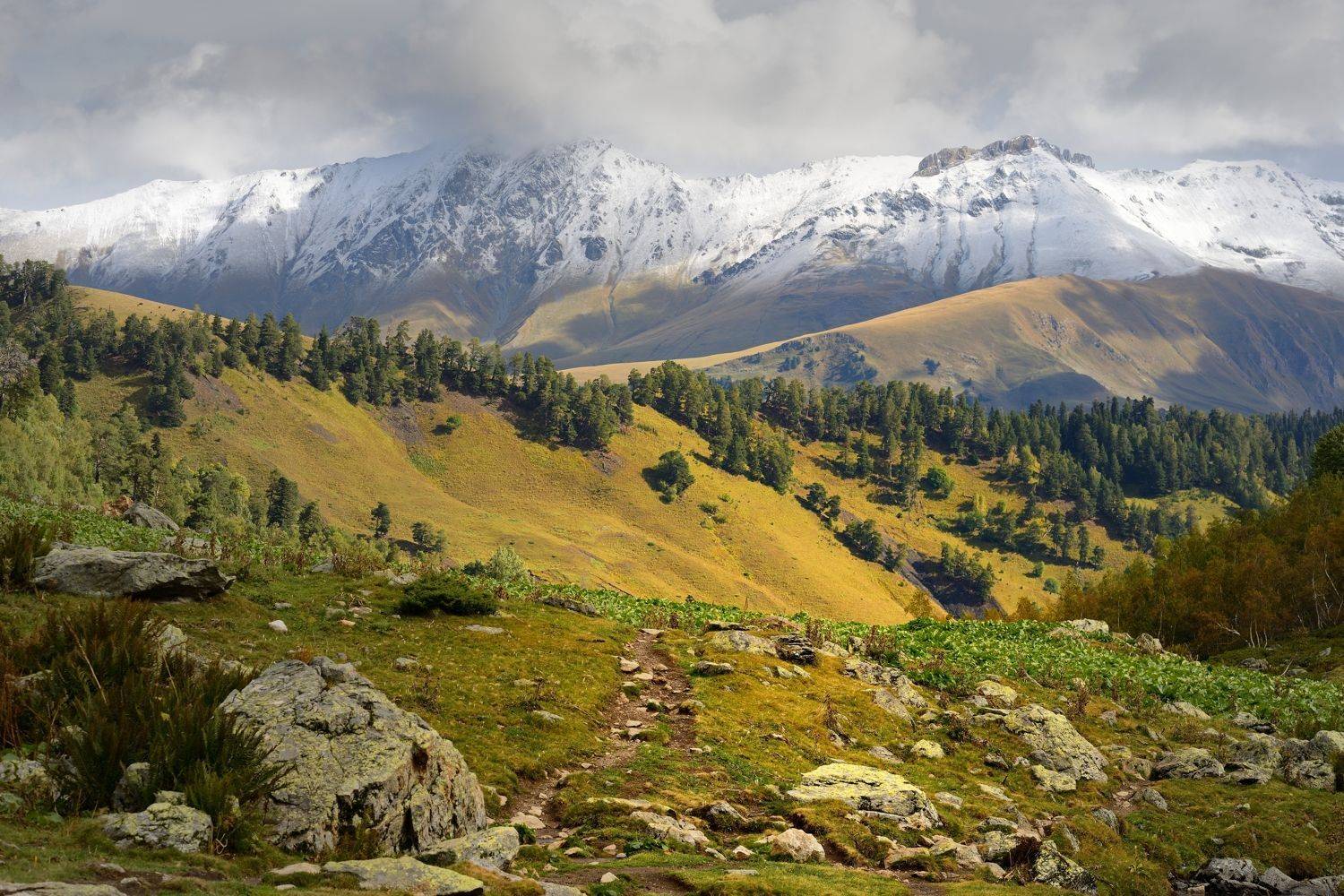 горы осень архыз, Александр Жарников