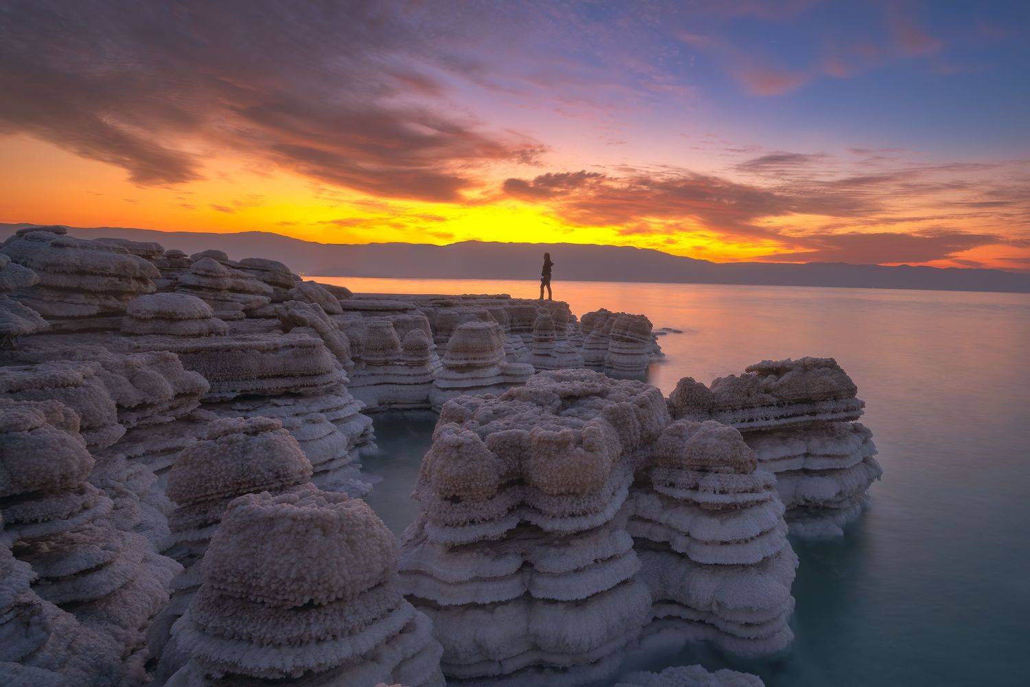 Dead sea, sunrise, Arie Burla