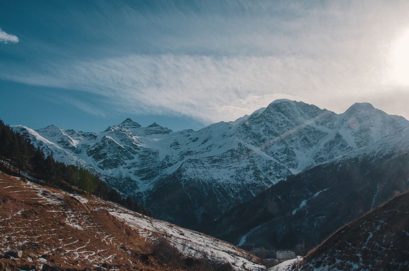 горы, ледник, Кавказ, Эльбрус, снег Донгуз-Орун фото превью
