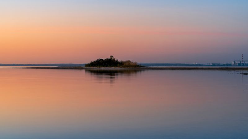 балтийское море, закат, штиль * фото превью