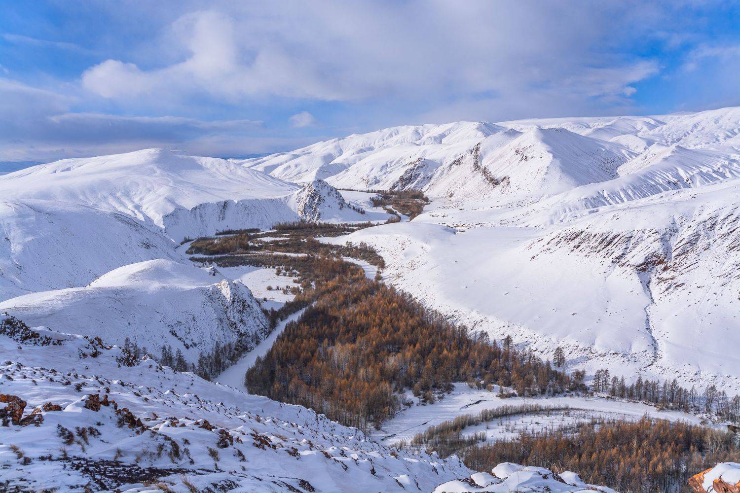 россия, горный алтай,зима, Андрей Поляков