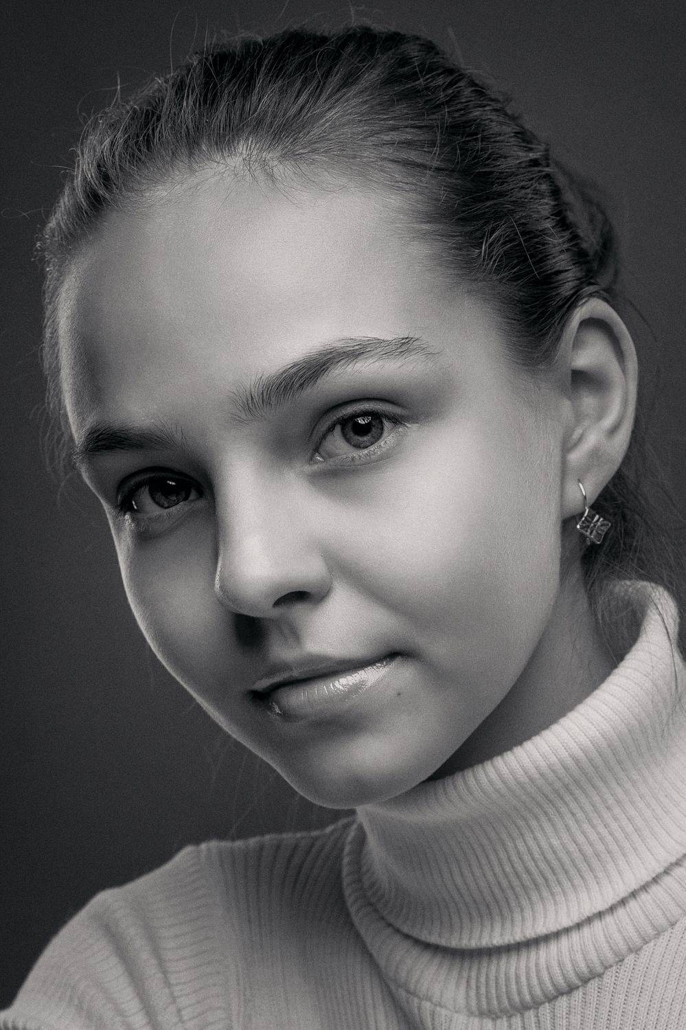 девушка, портрет, взгляд, Дёгтев Евгений