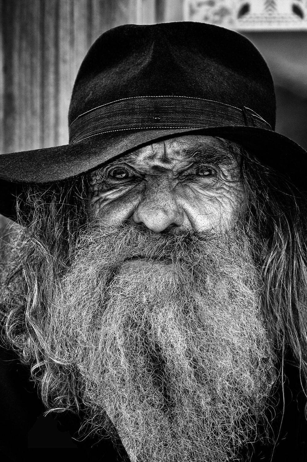 old man; portrait,, Jacek Kasprzyk