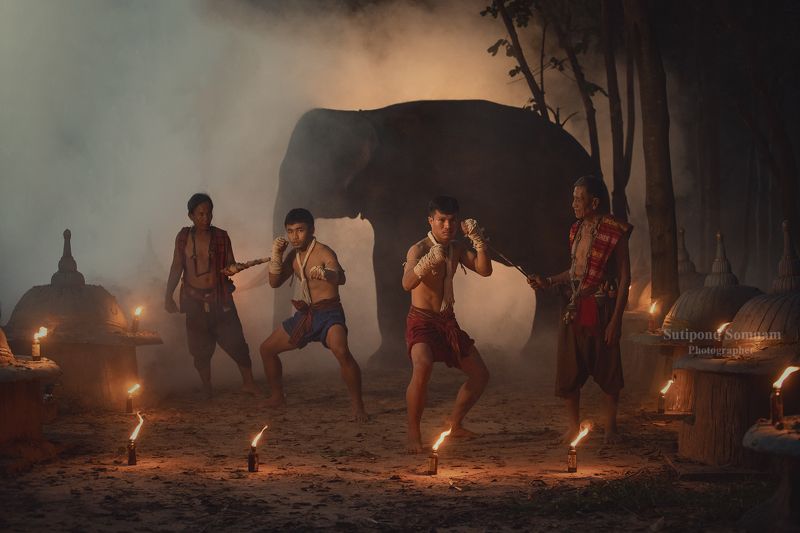 Muaythai,portrait, sport, Culture,people,Thai, Muay Thai  фото превью