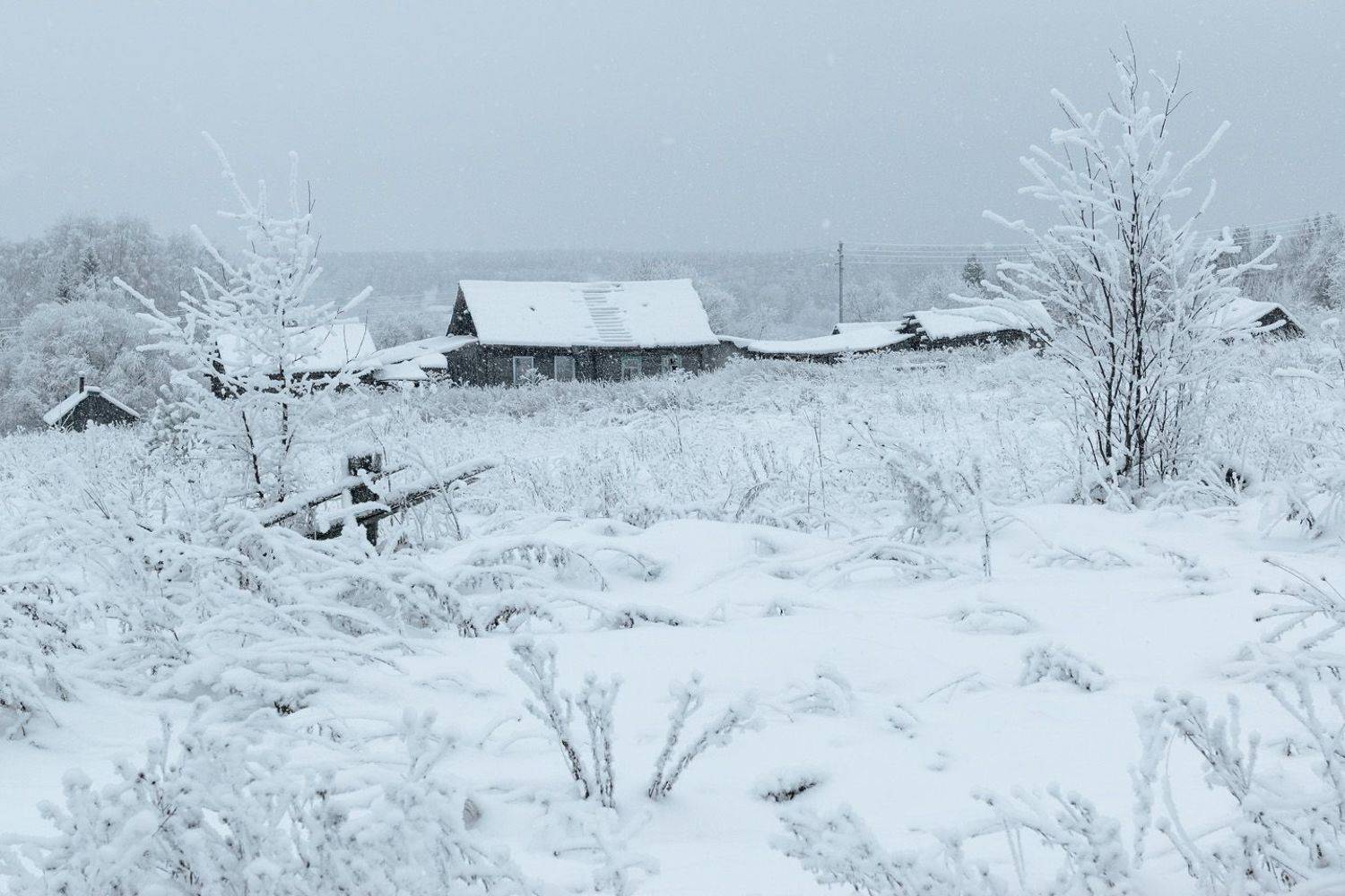 зима село снег, Архипкин Александр