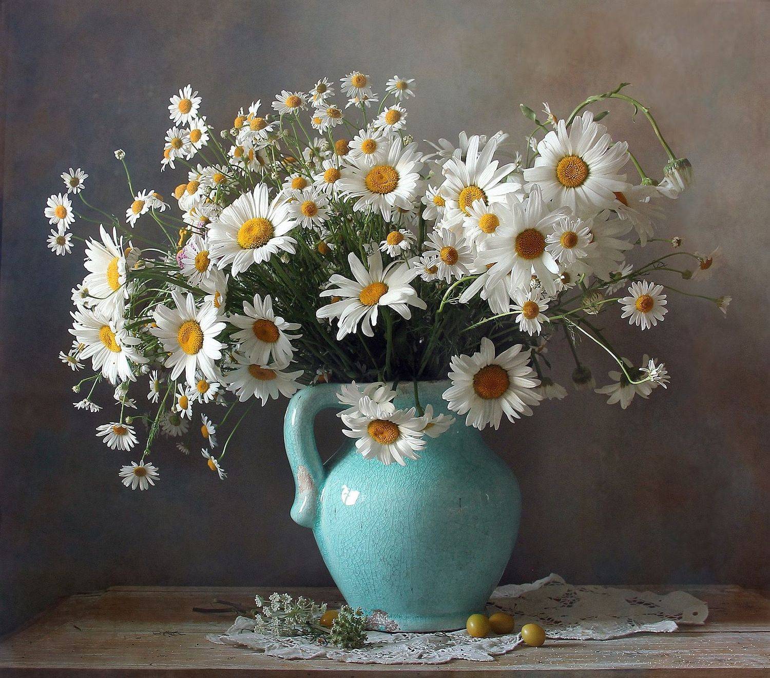 натюрморт, цветы, полевые цветы, лето, марина филатова, ромашки, Марина Филатова