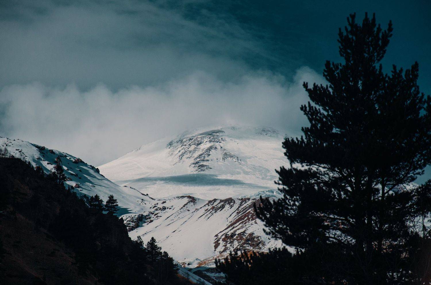 горы, долина, снег, Кавказ, Эльбрус, Яковлева Людмила