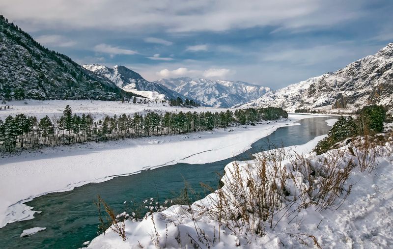 Зимняя Катунь... фото превью