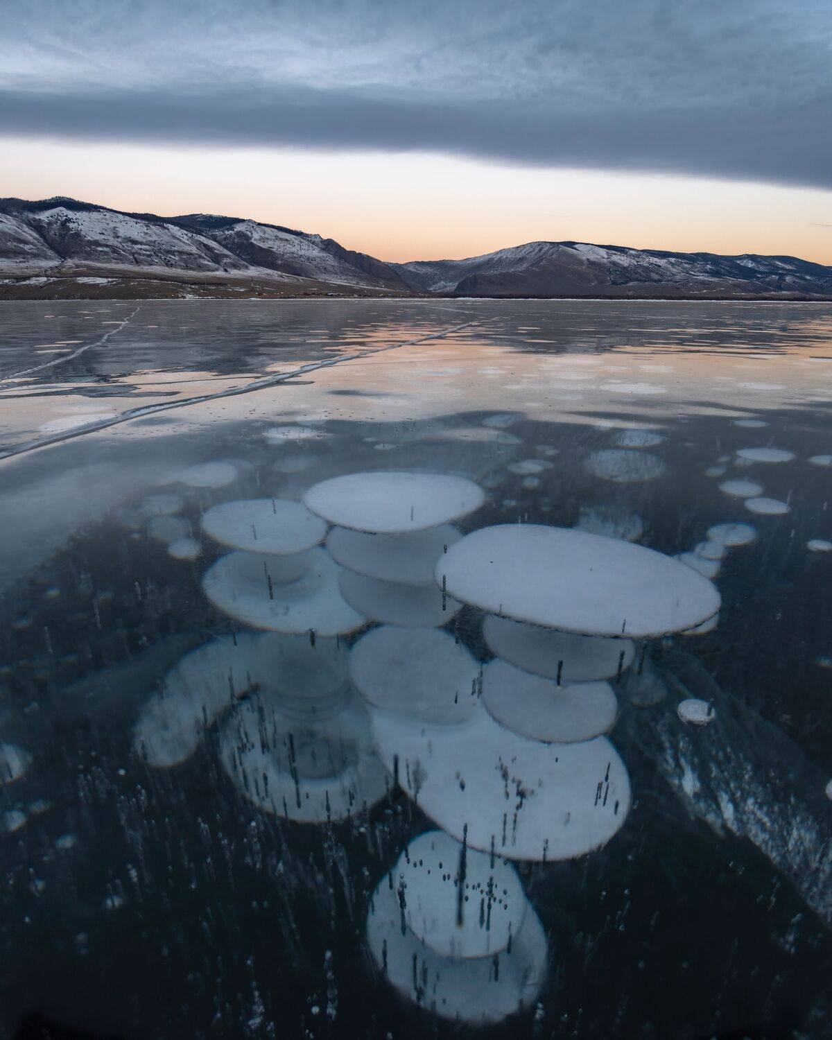 байкал, зима, лед, пузырики, Тильпунов Михаил