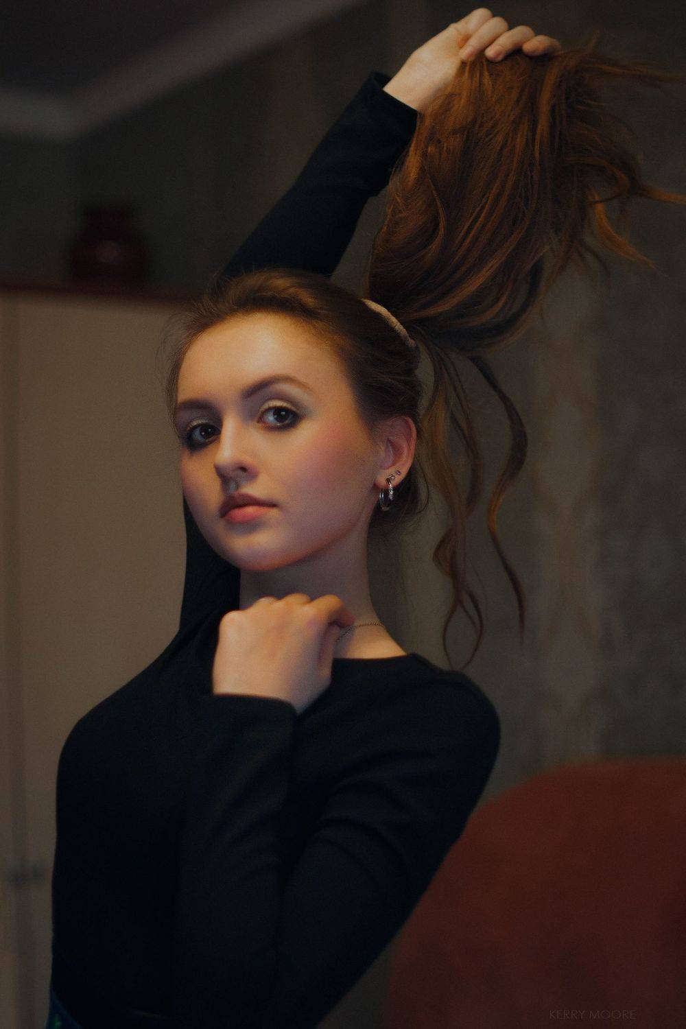 home,shooting,portrait,hair,face,head,model,woman,  Kerry Moore