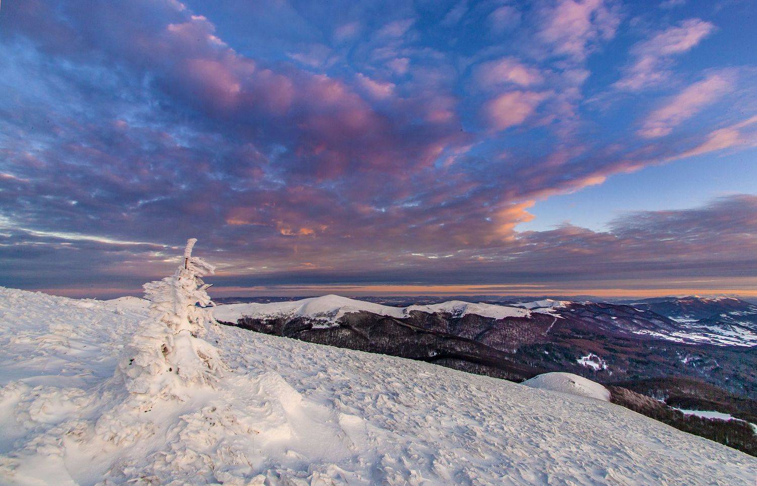 tarnica, bieszczady, mountains, poland, winter, Gregor