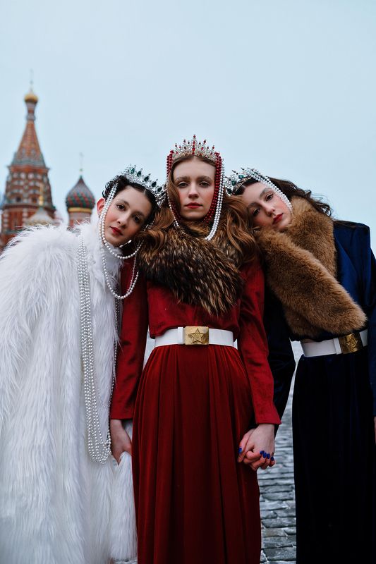 россия, русь, фешн, модельер, красная площадь, москва, старый стиль, русский стиль Mother Russia фото превью