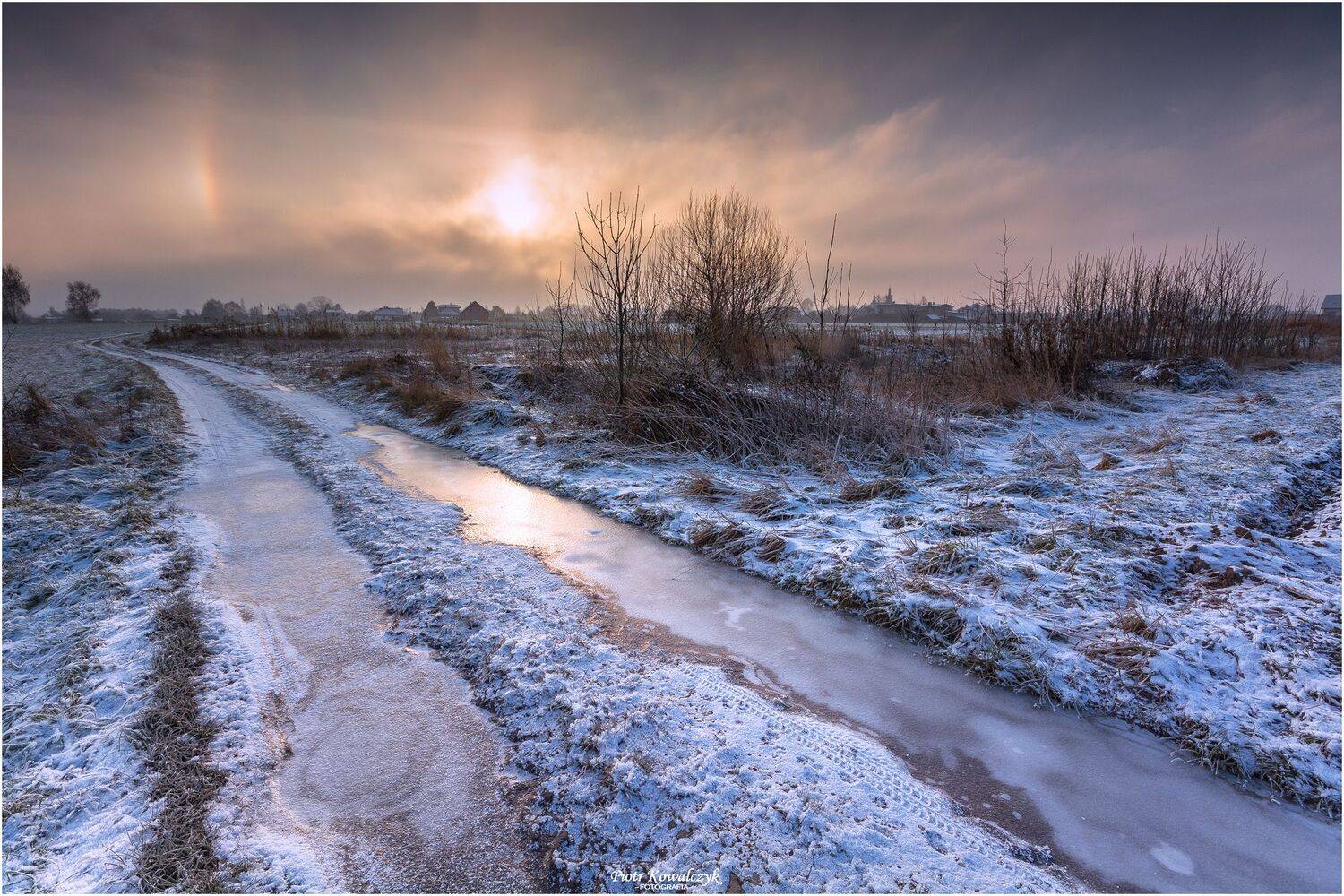 zima, polska,droga, Kowalczyk Piotr