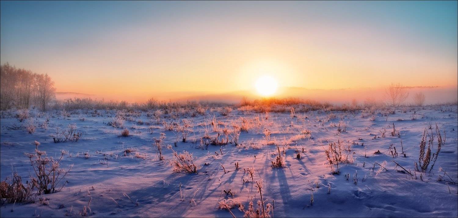 Дымка, Зима, Рассвет, Сергей Шабуневич