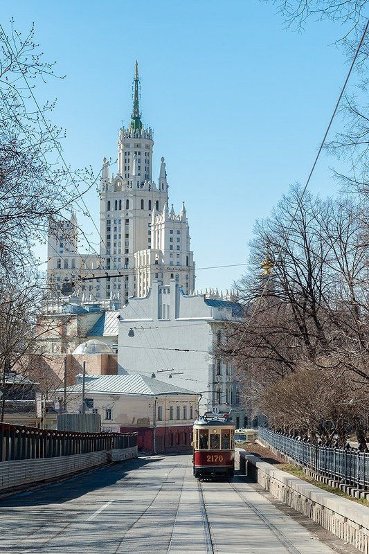 Мосгортранс, москва, московский трамвай, трамвай На Яузском бульваре фото превью
