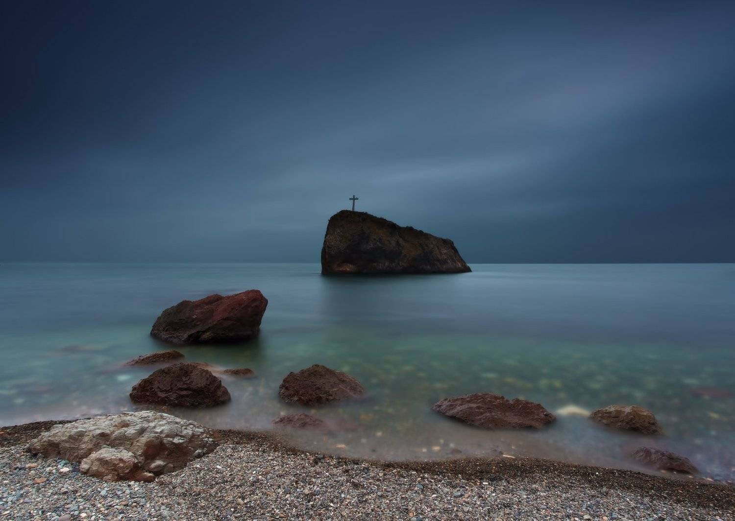 фиолент море камни скала небо, Михаил Трахтенберг