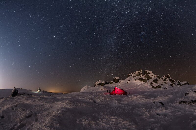 Cherni vrah (Black peak) (2290) at night фото превью